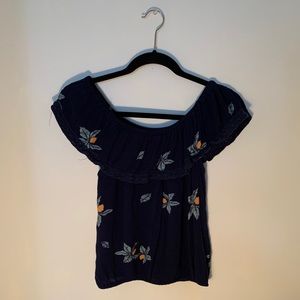 Off Shoulder Crop Top